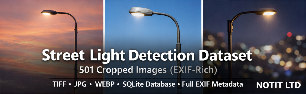Street Light Detection Dataset — 501 Cropped Images (EXIF-Rich)