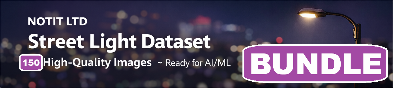 Street Light Bundle — 150 Cropped Images (EXIF-Rich)